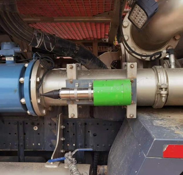 Na-22放射性儀表安裝在混砂車測量礦漿密度案例(圖1)