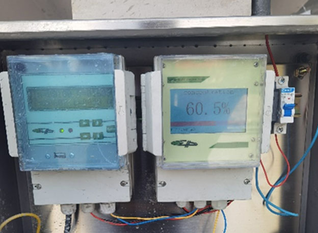 Na-22放射性儀表礦業(yè)公司濃密機(jī)下口礦漿濃度測量工況(圖2)